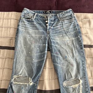 Hollister high rise vintage stretch bejeweled size 11 short / 30waist 25 length